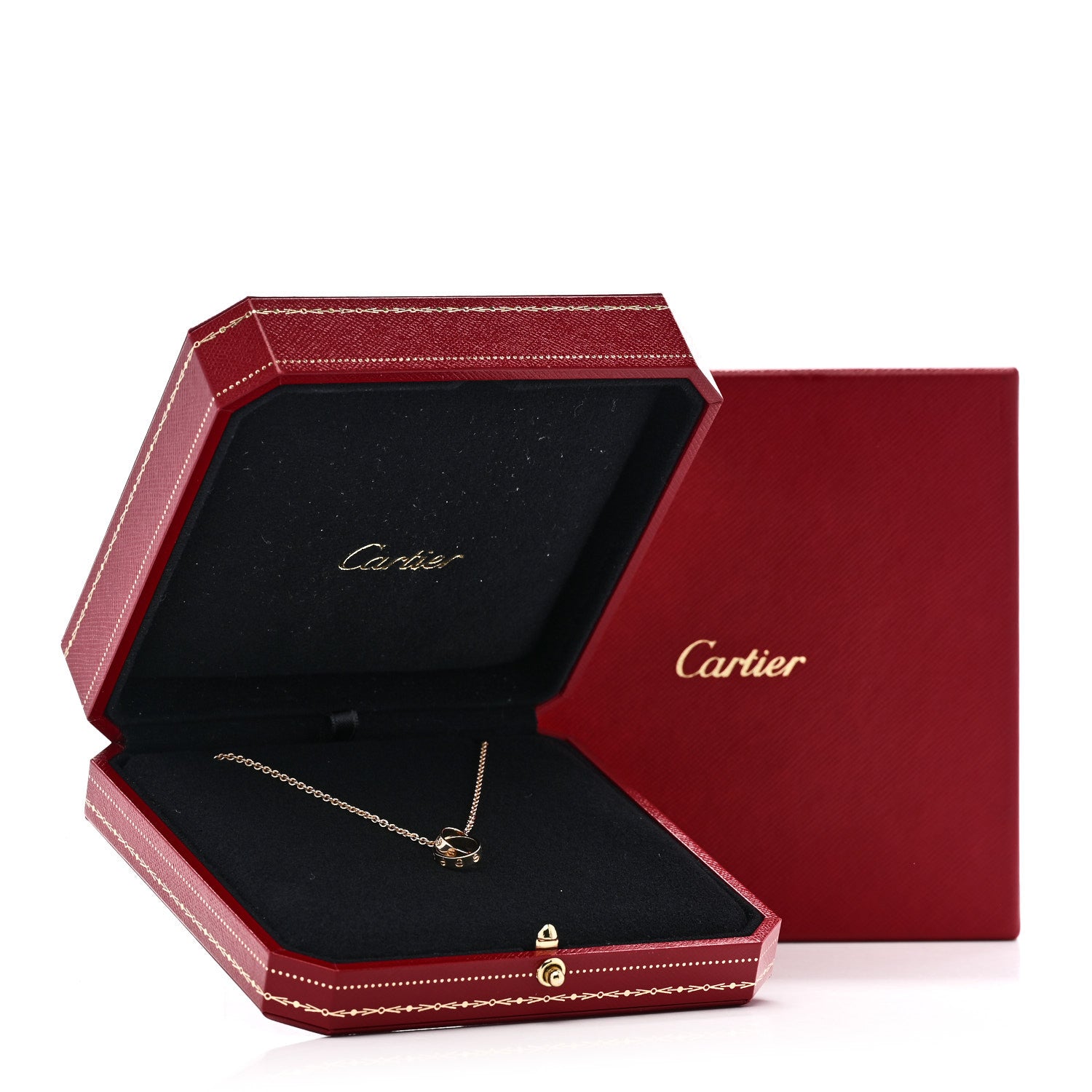 Cartier 18K Yellow Gold Interlocking LOVE Necklace 6 of 6