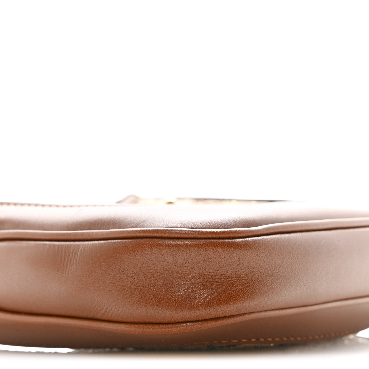 Gucci New Canvas Charisma Calfskin Crystal GG Monogram Mini Jackie 1961 Hobo Camel Ebony 9 of 11