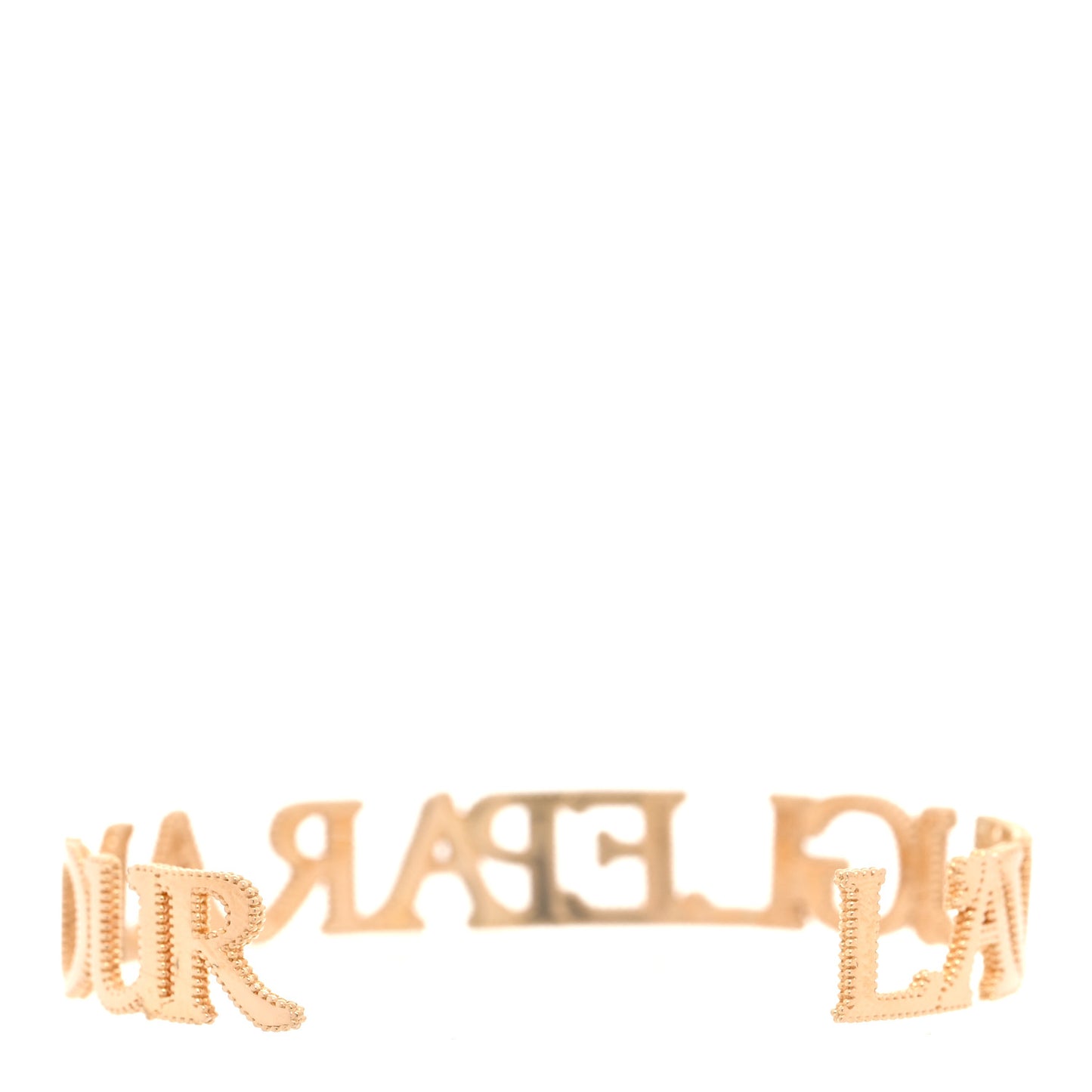 18K Yellow Gold L'Aveugle Par Amour Cuff Bracelet