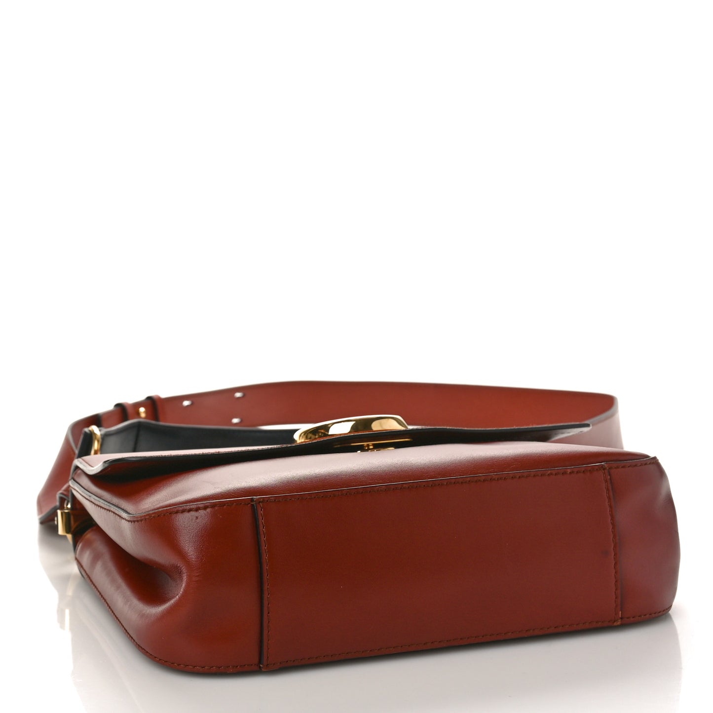 Calfskin Small C Double Carry Sepia Brown