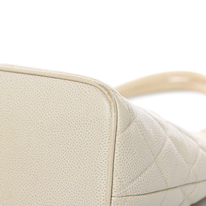 Chanel Caviar Quilted Medallion Tote Light Beige 10 of 17