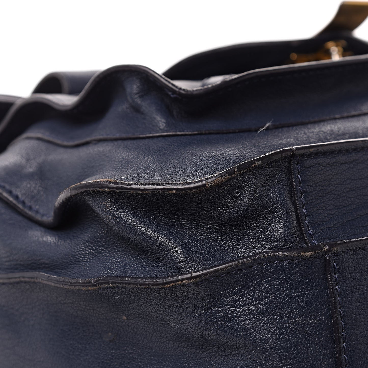 Lambskin PS1 Extra Large Satchel Indigo