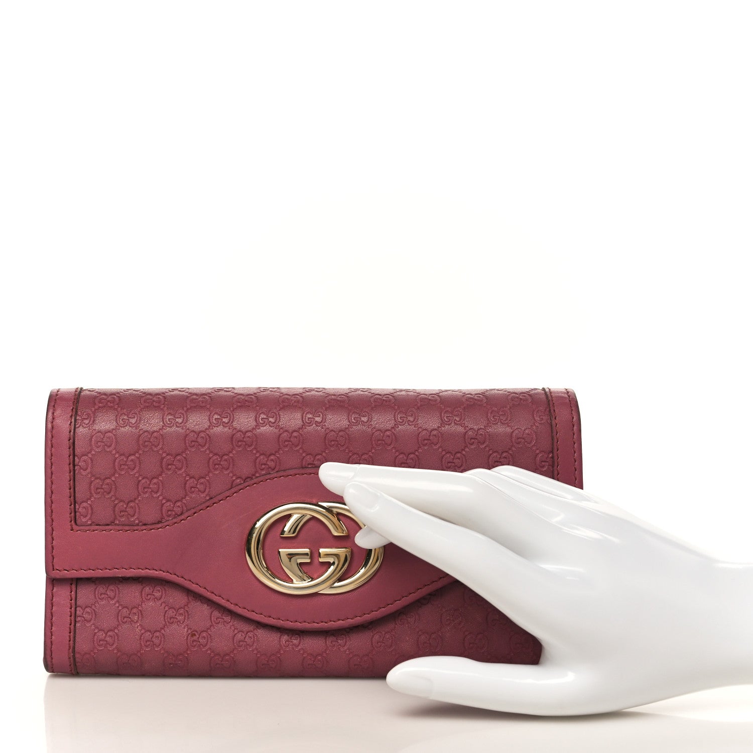 Gucci Microguccissima Sukey Continental Wallet Vintage Rose 2 of 7