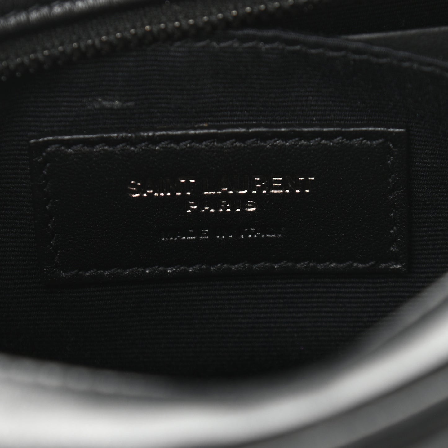 Calfskin Matelasse Monogram Lou Belt Bag Black