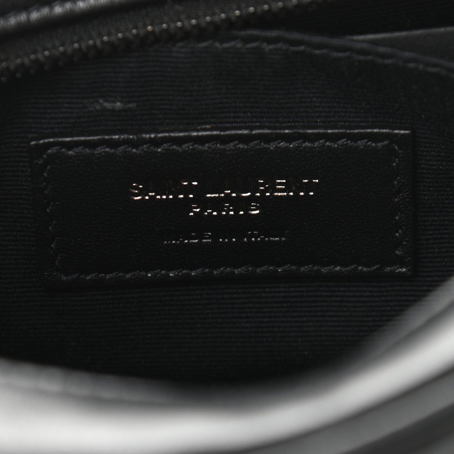 Saint Laurent Calfskin Matelasse Monogram Lou Belt Bag Black 5 of 8