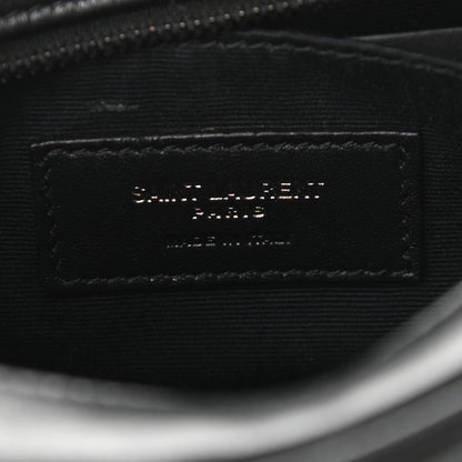 Saint Laurent Calfskin Matelasse Monogram Lou Belt Bag Black 5 of 8