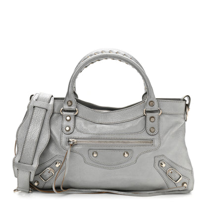 Balenciaga Pearlescent Goatskin Classic Palladium Hardware First Gris Gris Light 4 of 25
