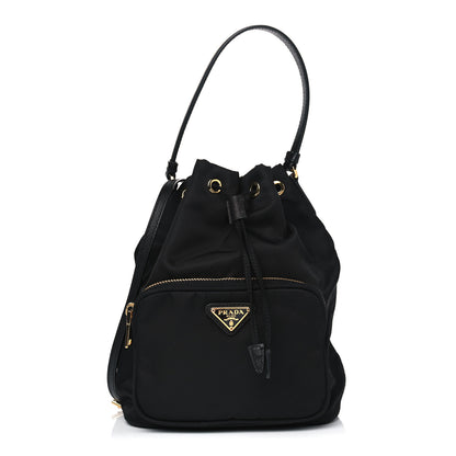 Prada Re-Nylon Duet Drawstring Shoulder Bag Black 1 of 4