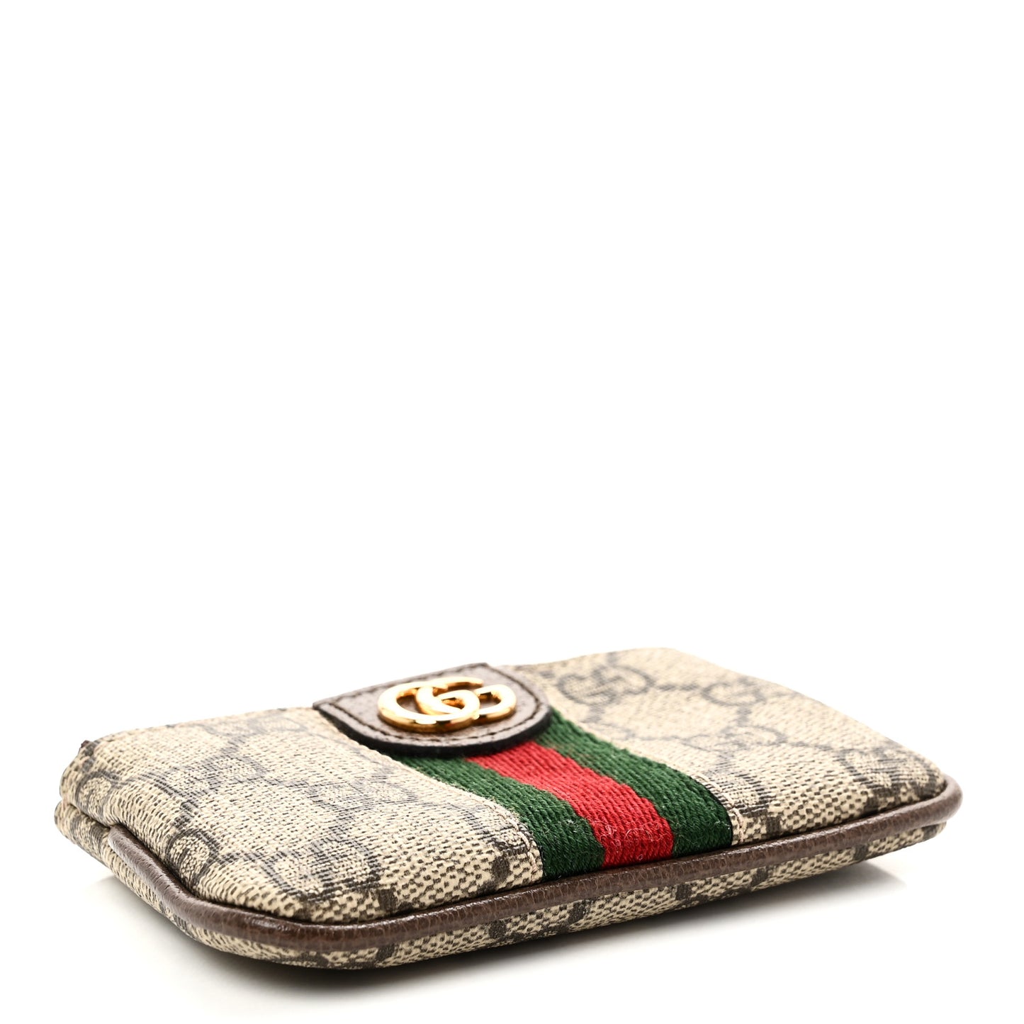 GG Supreme Monogram Web Ophidia Key Case Beige New Acero