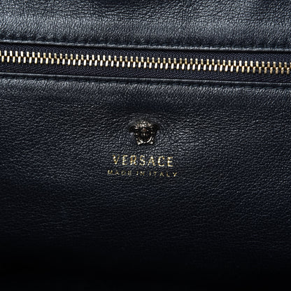 Versace Calfskin Large Palazzo Tote Bag Black 8 of 10