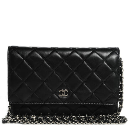 Chanel Lambskin Wallet on Chain WOC Black 1 of 9