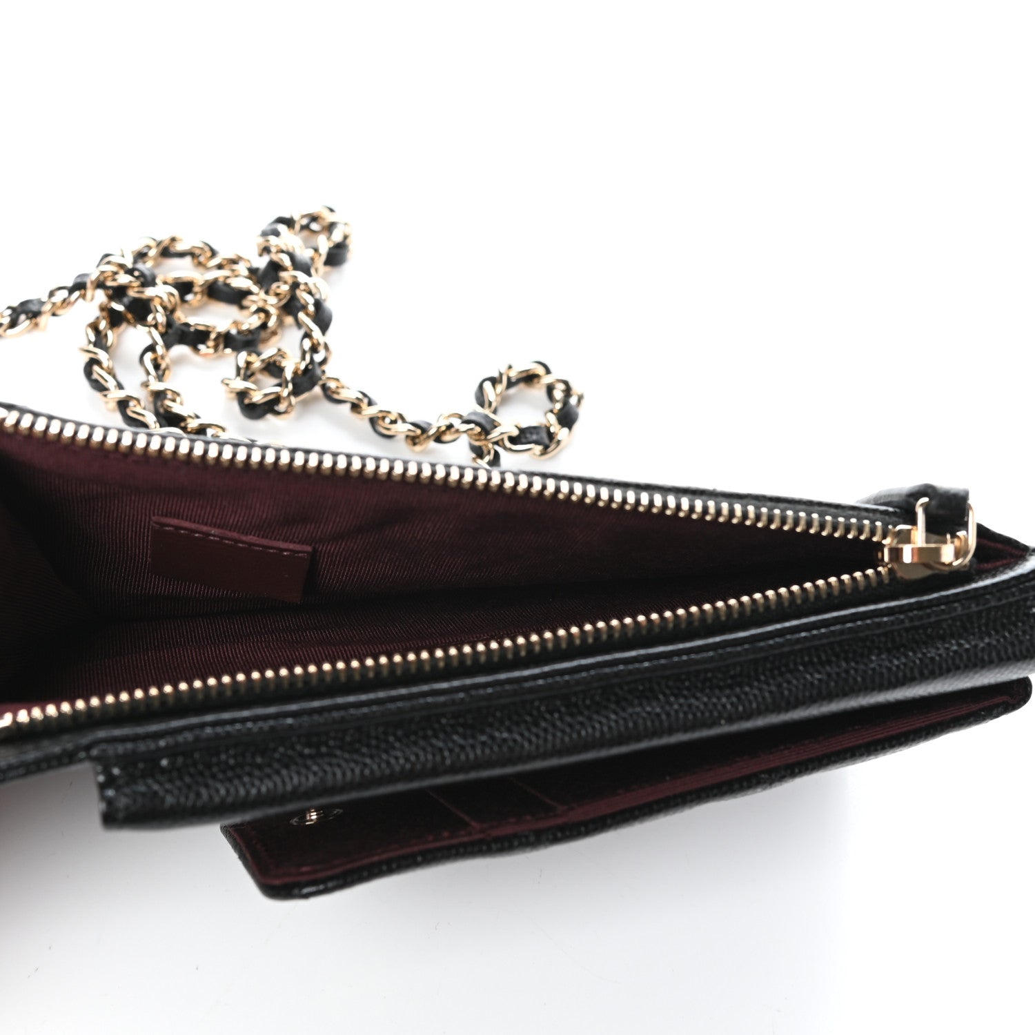 Chanel Caviar Quilted Zip Phone Case Black 5 of 10