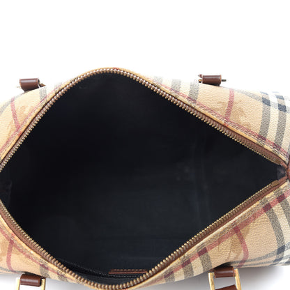 Burberry Haymarket Check Barrel Bag Brown 5 of 12