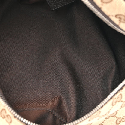 Gucci Monogram Dollar Calfskin Waist Pouch Beige Ebony Testa di Moro Marrone Scuro 5 of 10