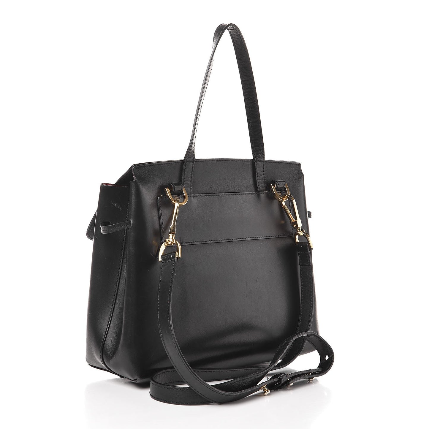 Calfskin Mini Lady Bag Black Flamma