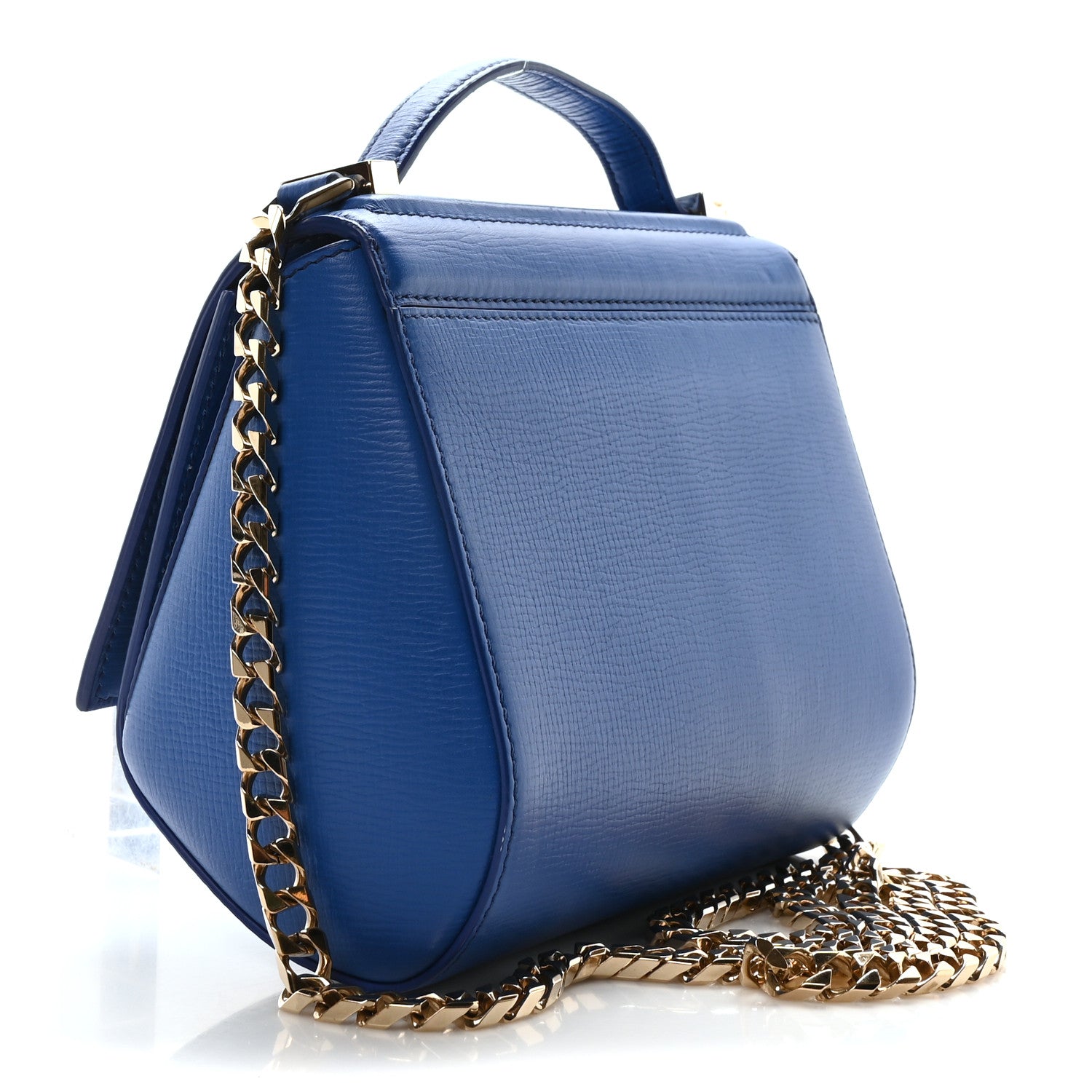 Givenchy Textured Calfskin Mini Pandora Box Chain Crossbody Bag Blue 3 of 10