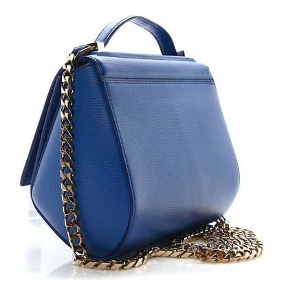 Givenchy Textured Calfskin Mini Pandora Box Chain Crossbody Bag Blue 3 of 10