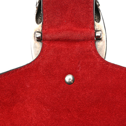 Gucci GG Supreme Monogram Suede Cudu Medium Dionysus Shoulder Bag Beige Ebony Vulcanic Red 11 of 18