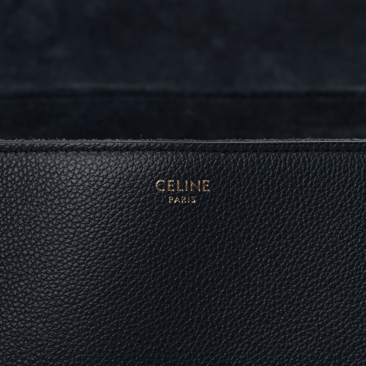 Celine Supple Grained Calfskin Medium Soft 16 Bag Navy Blue 6 of 13