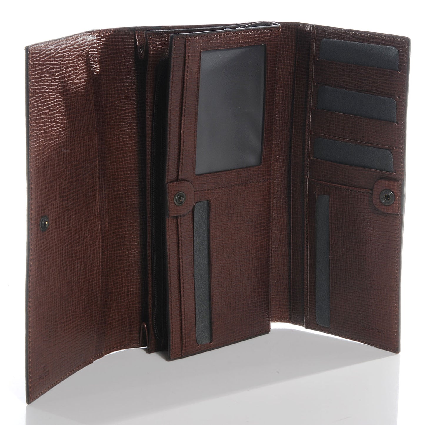 Zucca Spalmati Continental Wallet Tobacco Cioccolato