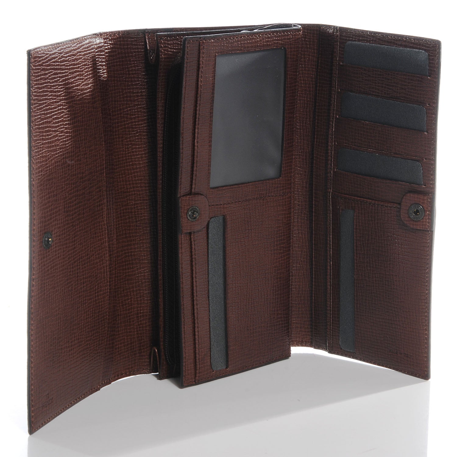 Fendi Zucca Spalmati Continental Wallet Tobacco Cioccolato 5 of 10