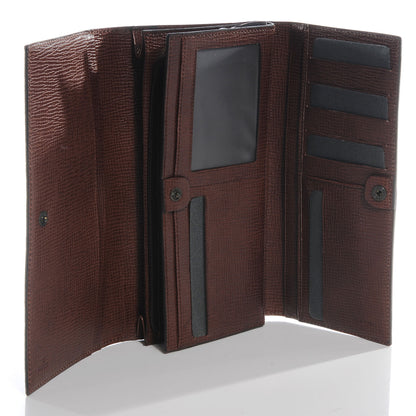 Fendi Zucca Spalmati Continental Wallet Tobacco Cioccolato 5 of 10