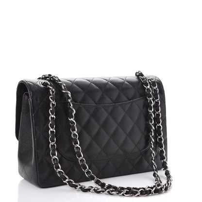 Chanel Caviar Quilted Jumbo Double Flap Black 4 of 11
