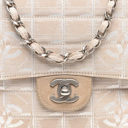 Chanel Nylon Medium Travel Flap Light Beige 8 of 11