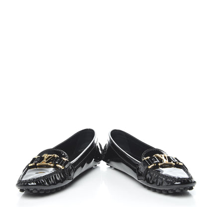 Louis Vuitton Patent Calfskin Oxford Loafers 36 Black 5 of 14