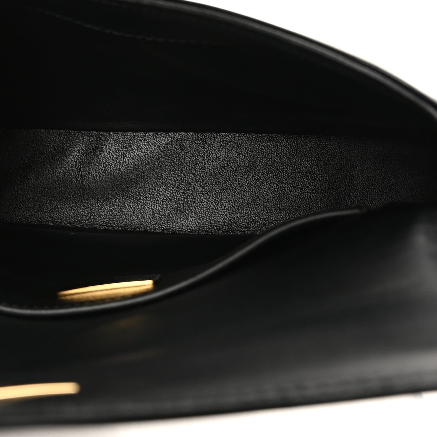 Spazzolato Triangle Flap Shoulder Bag Black