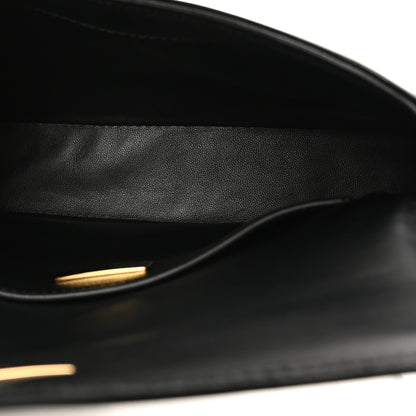 Prada Spazzolato Triangle Flap Shoulder Bag Black 5 of 9