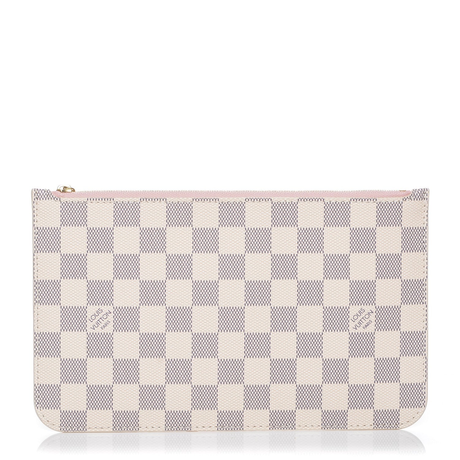 Louis Vuitton Damier Azur Neverfull MM GM Pochette Rose Ballerine 1 of 6