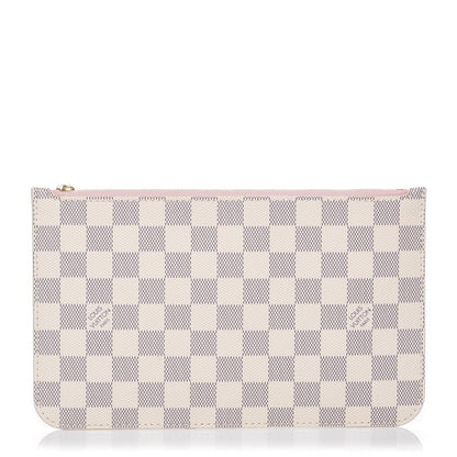 Louis Vuitton Damier Azur Neverfull MM GM Pochette Rose Ballerine 1 of 6