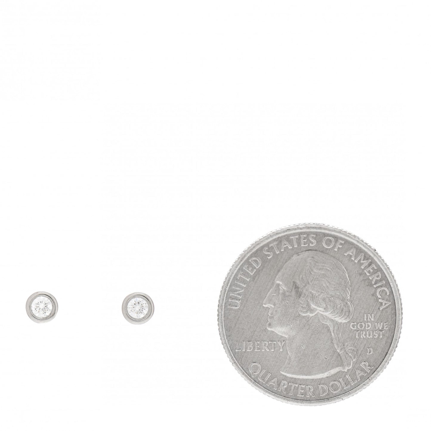 Platinum Diamond .16ctw Elsa Peretti Diamonds By The Yard Earrings