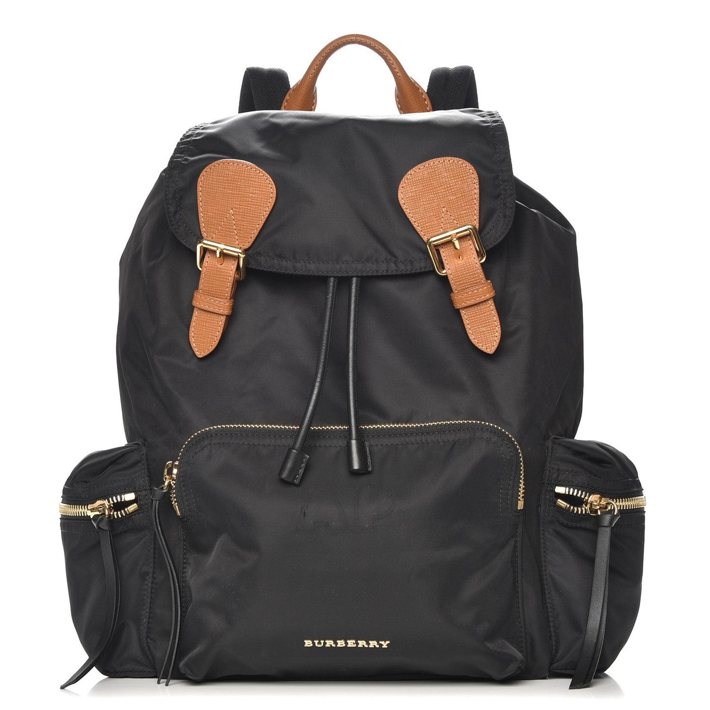 Nylon Large Rucksack Backpack Black