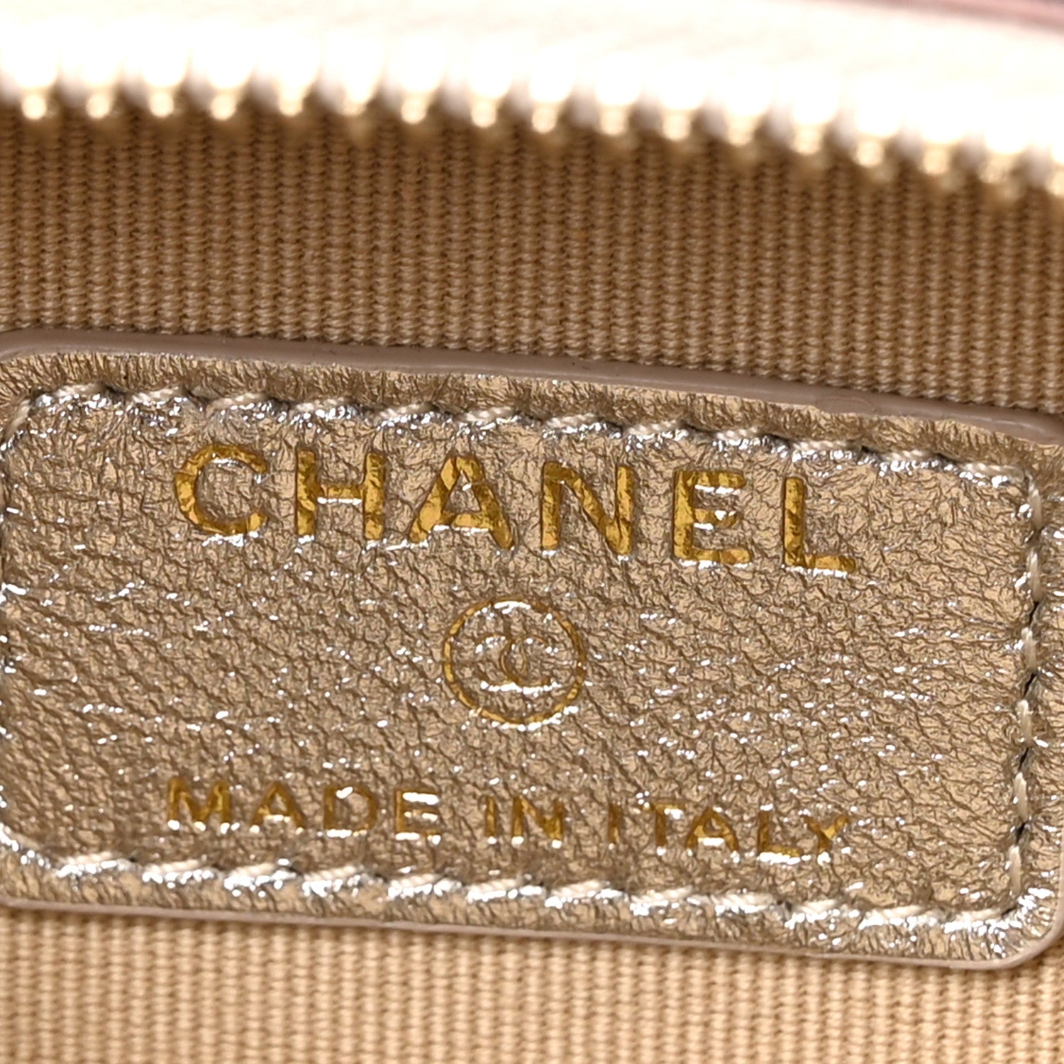 Chanel Gradient Metallic Lambskin Quilted Like A Wallet Clutch With Chain Gold Pink 5 of 9
