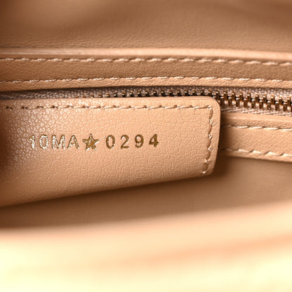 Christian Dior Calfskin Macrocannage Groove 20 Bag Biscuit 7 of 11