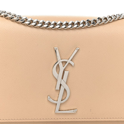 Saint Laurent Grain De Poudre Small Monogram Kate Satchel Nude Powder 7 of 14