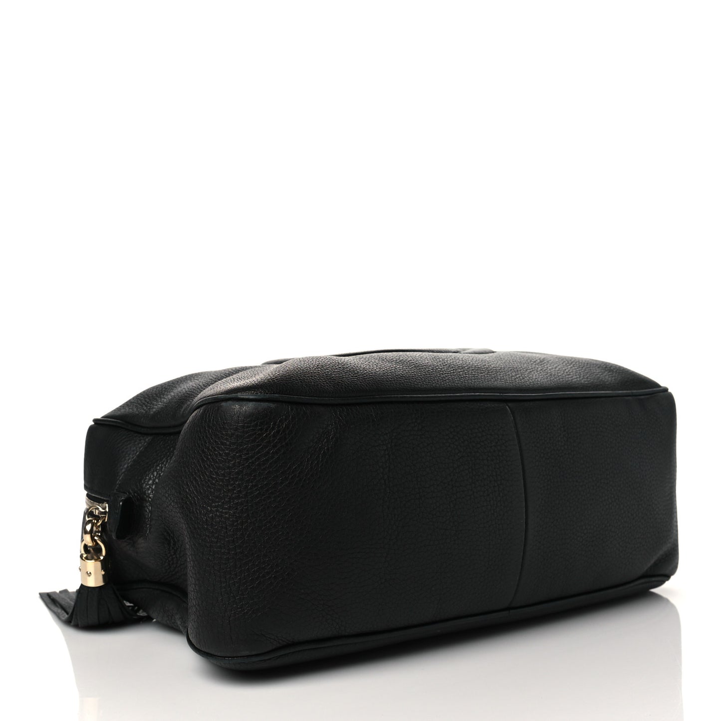 Pebbled Calfskin Medium Soho Bowler Black