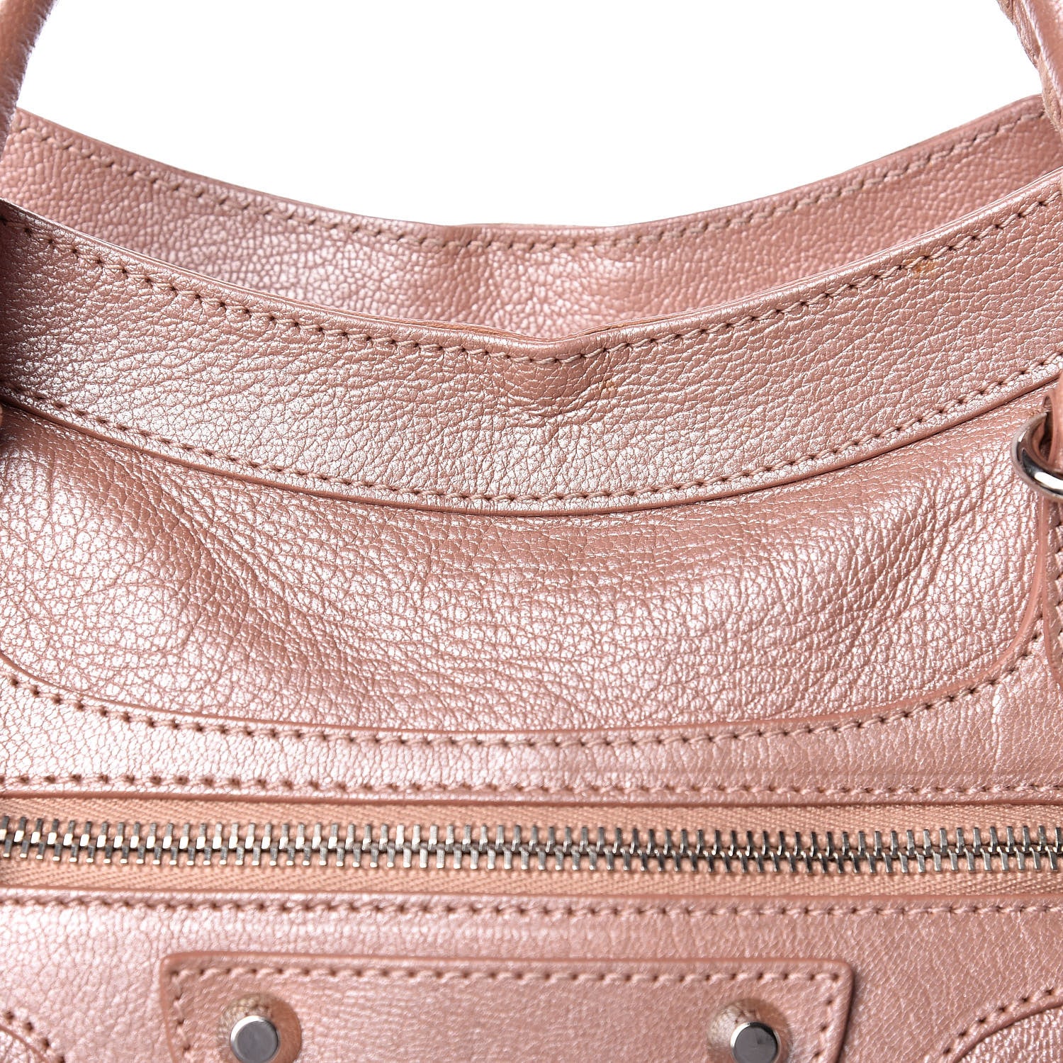 Balenciaga Pearlescent Goatskin Classic Palladium Hardware Velo Rose Rose Light 10 of 10