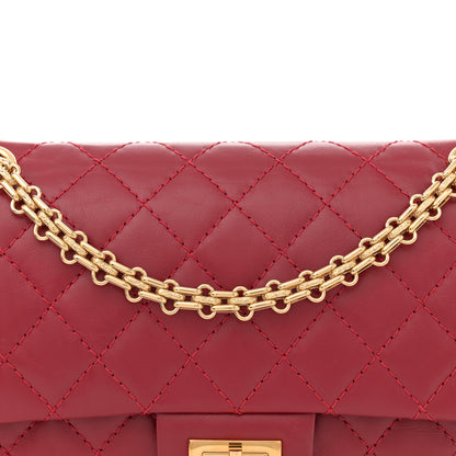 Chanel Aged Calfskin Quilted 2.55 Reissue 225 Flap Red 8 of 11