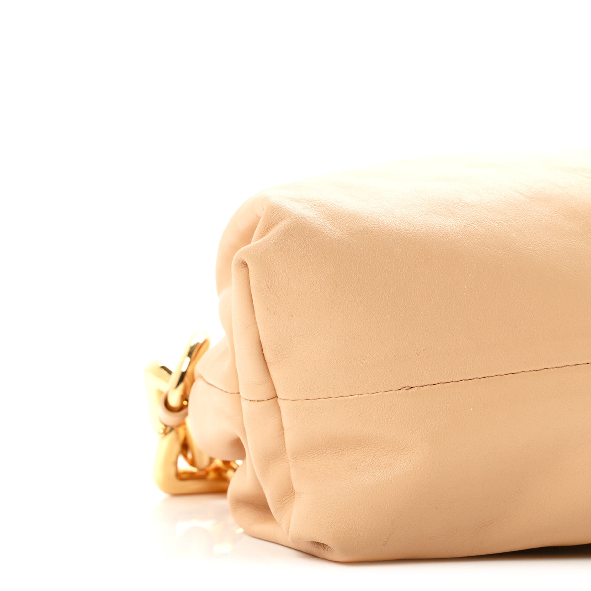 Bottega Veneta Calfskin The Pouch Chain Almond 9 of 10