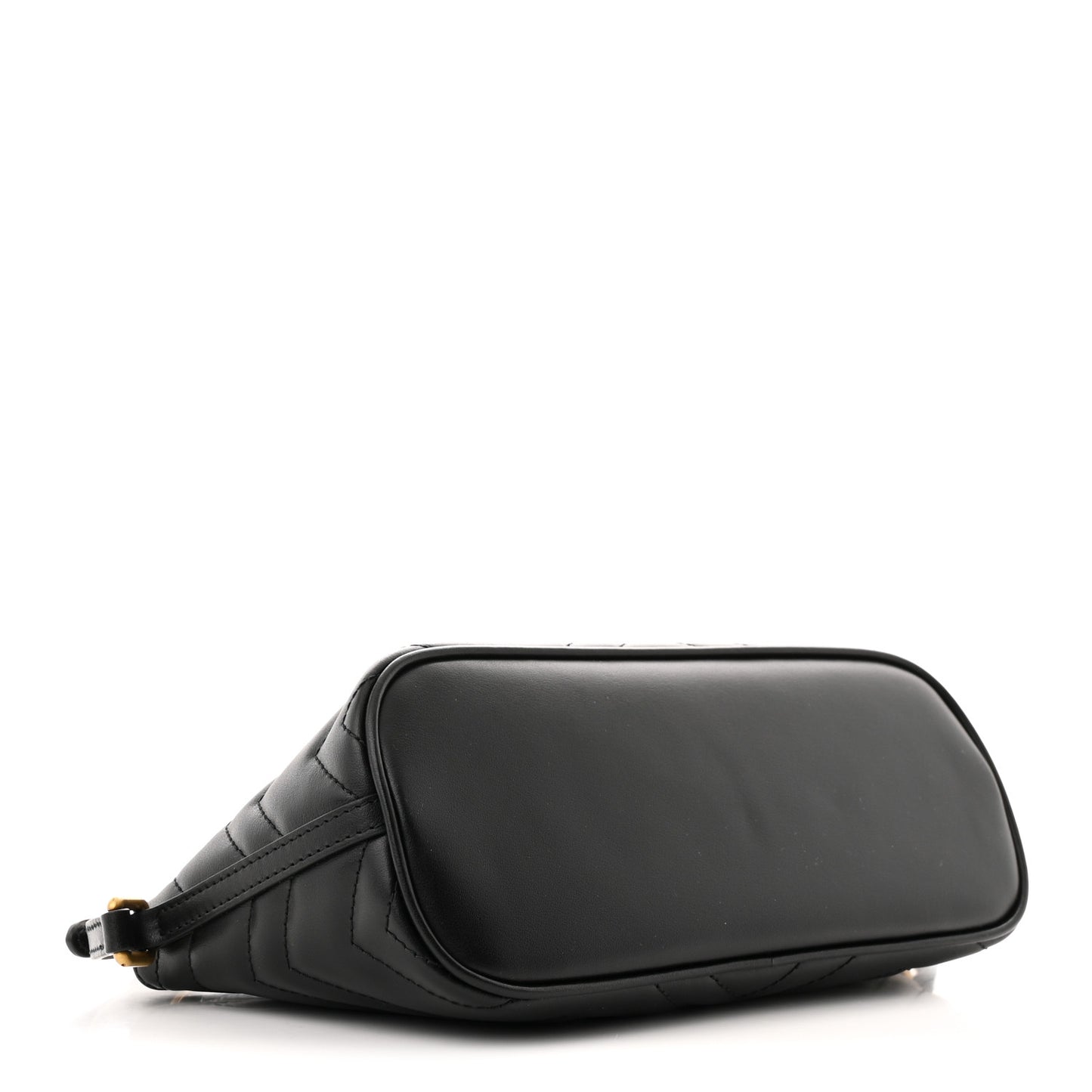 Calfskin Matelasse Chevron GG Marmont Sling Shoulder Bag Black