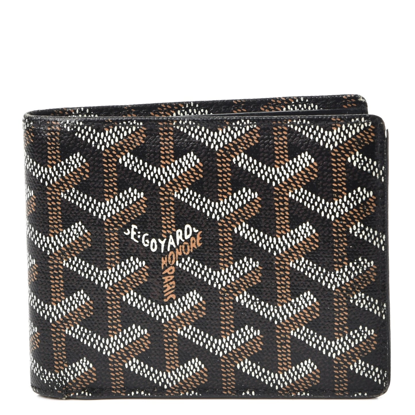 Goyardine Bi-Fold Wallet Black