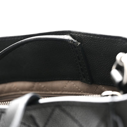 Chanel Calfskin Stitched Hamptons Tote Black 13 of 15