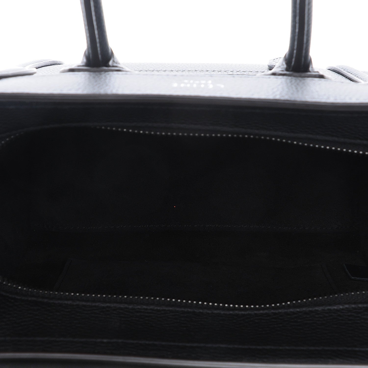 Celine Drummed Calfskin Nano Luggage Black 6 of 12