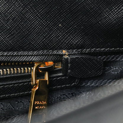 Prada Saffiano Lux Extra Large Galleria Double Zip Tote Black 6 of 12
