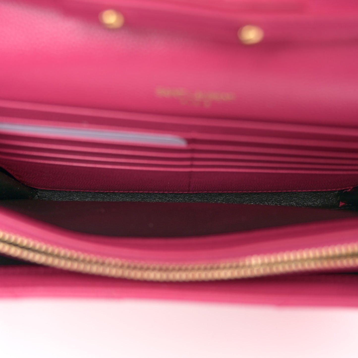 Grain De Poudre Matelasse Chevron Monogram Chain Wallet Bubblegum