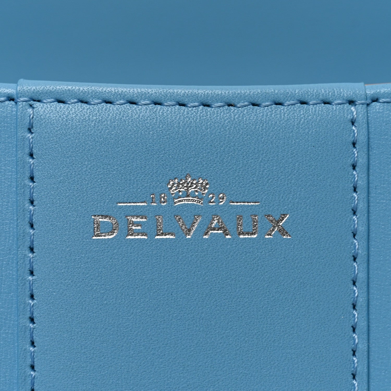 Delvaux Box Calfskin MM L'Humour Brillant Satchel Ciel 6 of 9