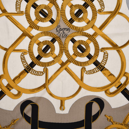 Hermes Cashmere Silk Eperon D'Or Shawl 140 6 of 8